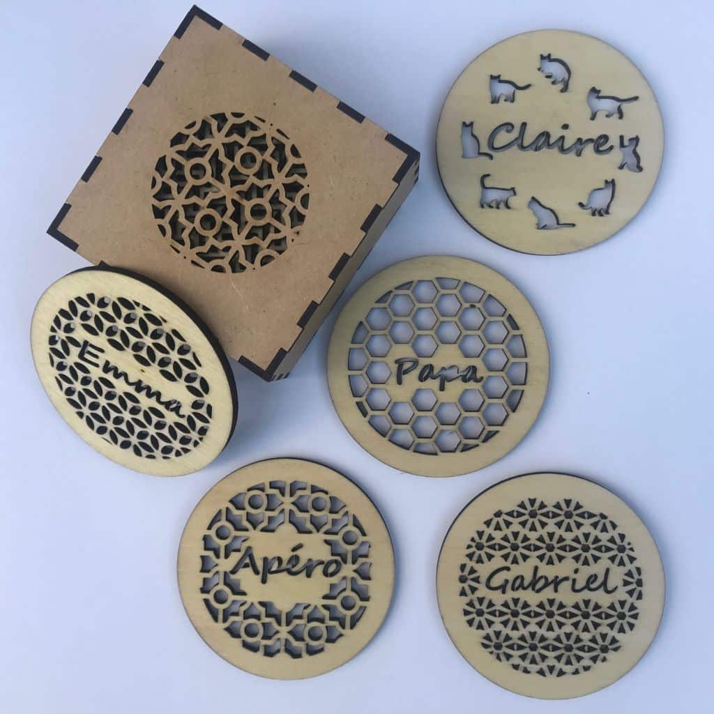 Sous verres personnalisés