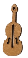 Boucle d'oreille violon