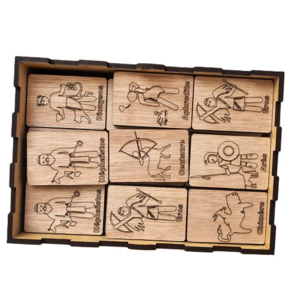 Jeu de memory en bois, thème mythologie – Image 9