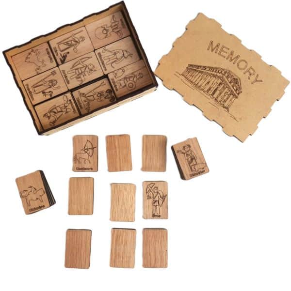 Jeu de memory en bois mythologie