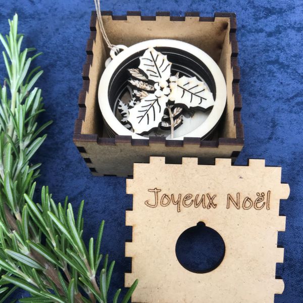 Boite pour boule de noël lot de 6