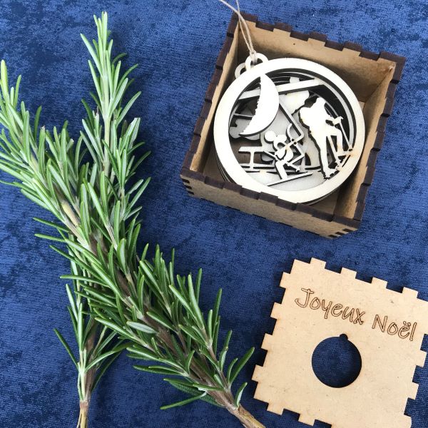 Boite pour boule de noel originale