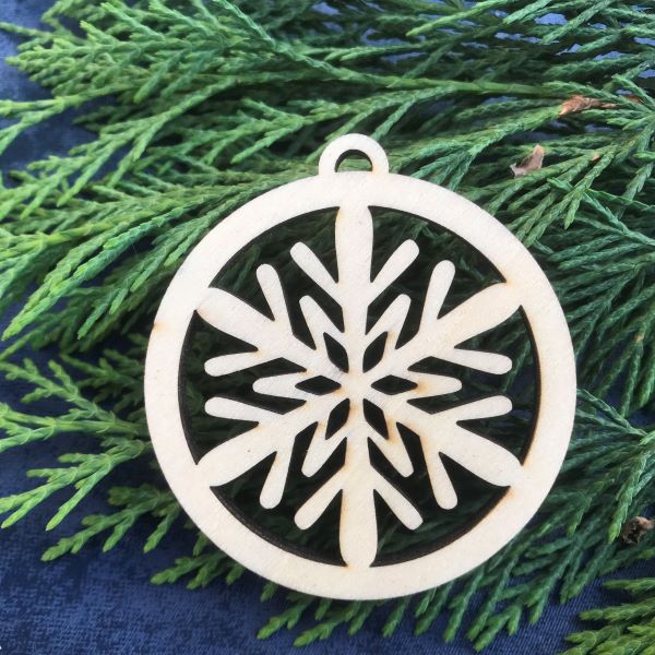 Flocon de neige pour sapin