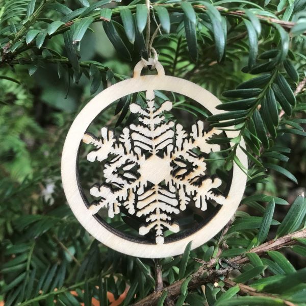 Déco sapin de noël: lot de 6 flocons – Image 3