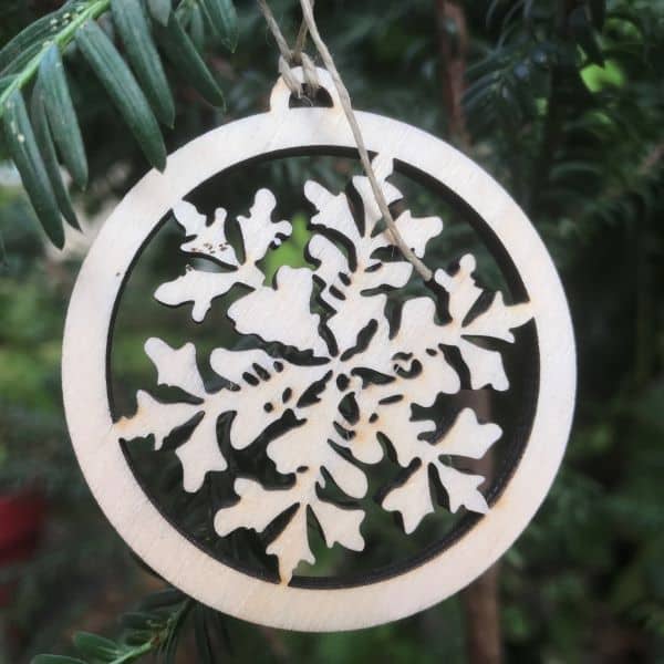 Flocon de neige boule de noel