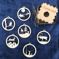 Décoration sapin de noël: lot de 6 boules