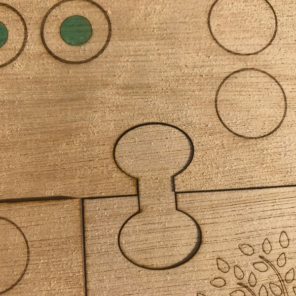 Plateau en bois bio du jeu de Toc par équipe