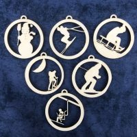 Boules de noël originales en bois