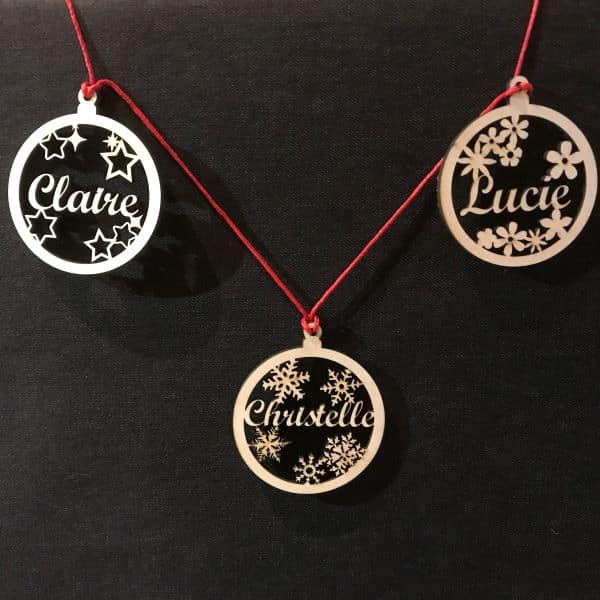 Boules de noël personnalisées