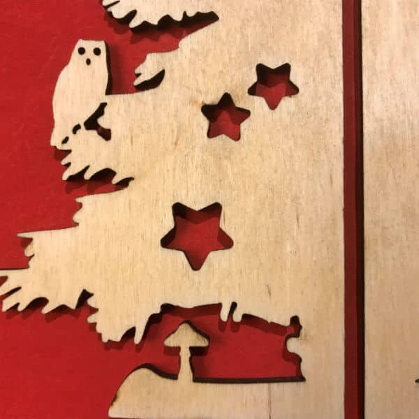 Détail du sapin de noël