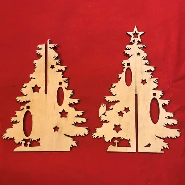 Sapin de noël à peindre