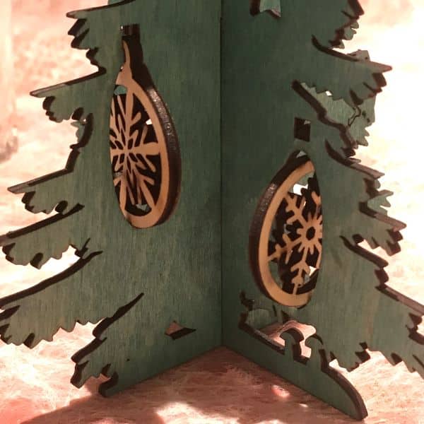 Sapin de décoration de la table de noël