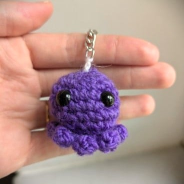 Porte clé en crochet fait à la main